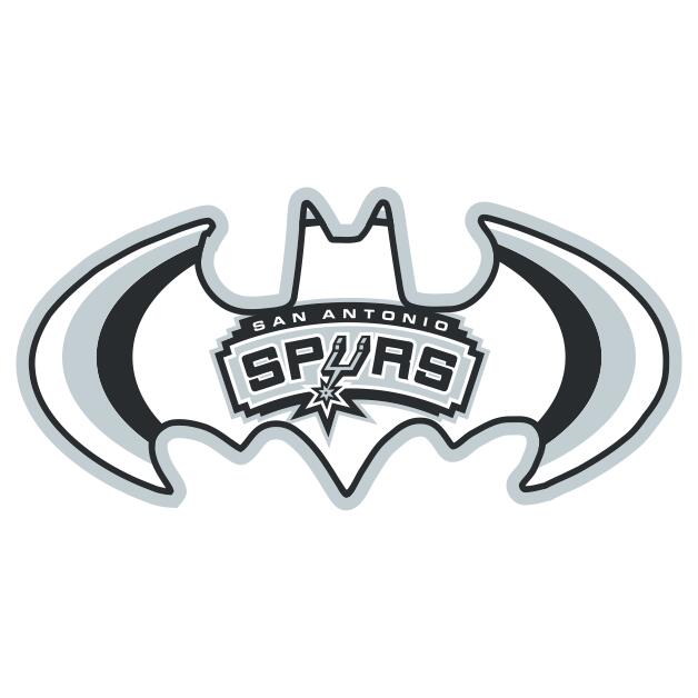 San Antonio Spurs Batman Logo iron on heat transfer